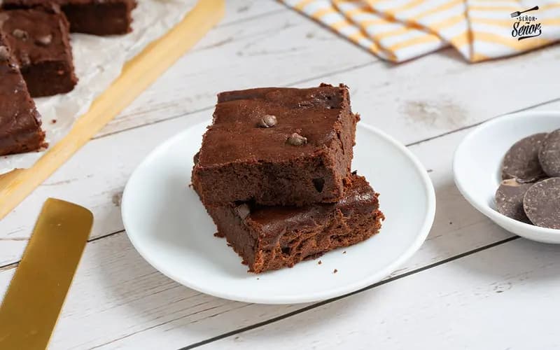 Brownie casero de chocolate y boniato